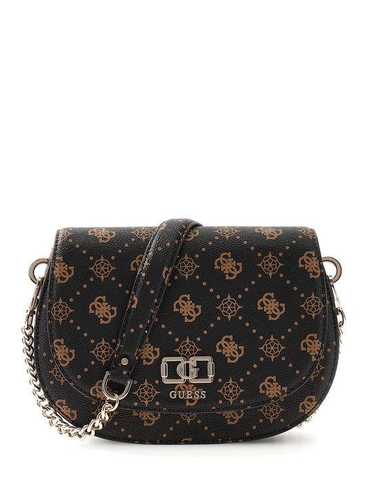 Emelie Logo Flap Shoulder Bag