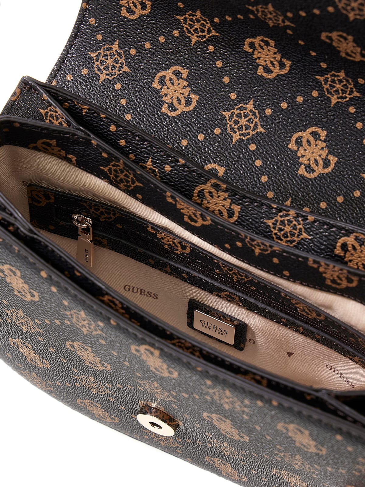 Emelie Logo Flap Shoulder Bag